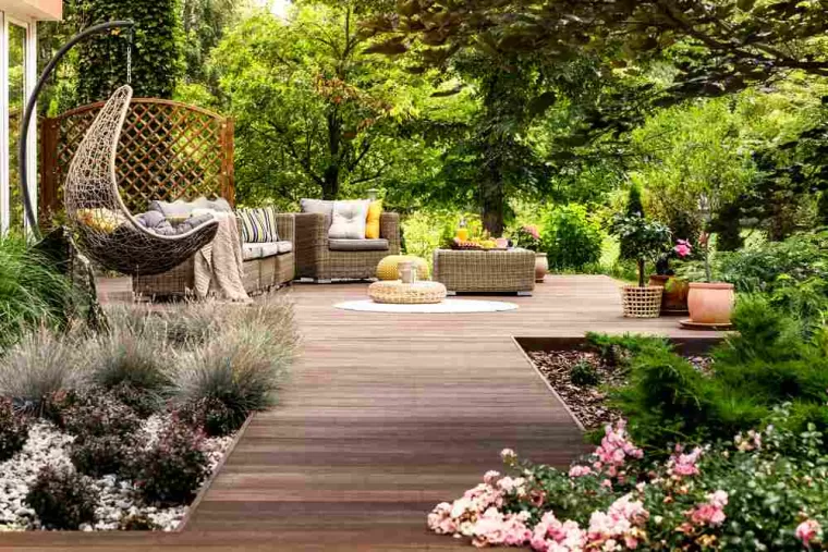 Terrasse en bois, Langon, ORIGINE
